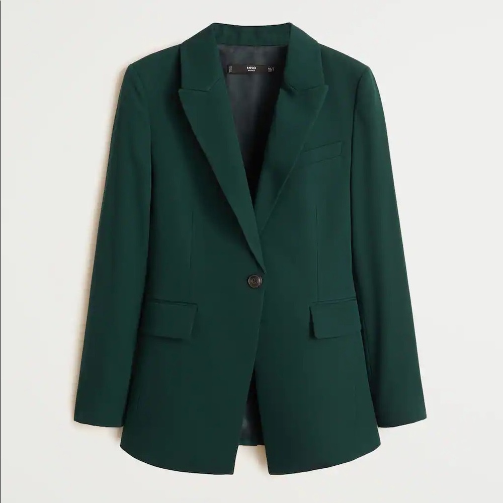 Hunter Green Mango Blazer